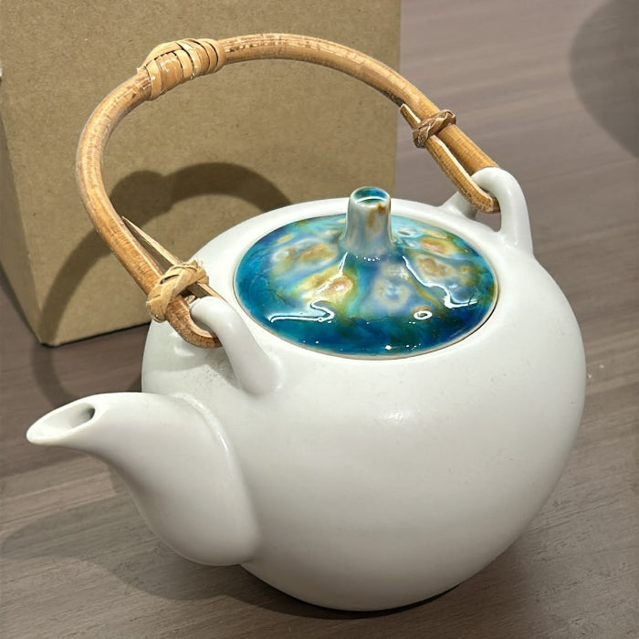大理石土製茶壺