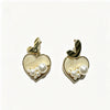 Double Heart Pearl Earrings