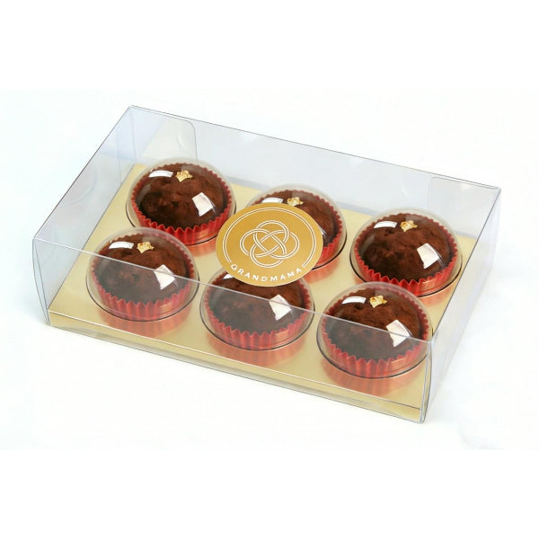 6-piece clear gift box of Dubai Chocolate Chewy at Grandmama Store in Hong Kong