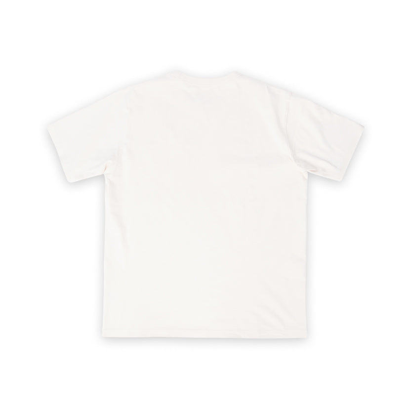 《Lazy Cat Tee》- White｜Bright Blue Tee