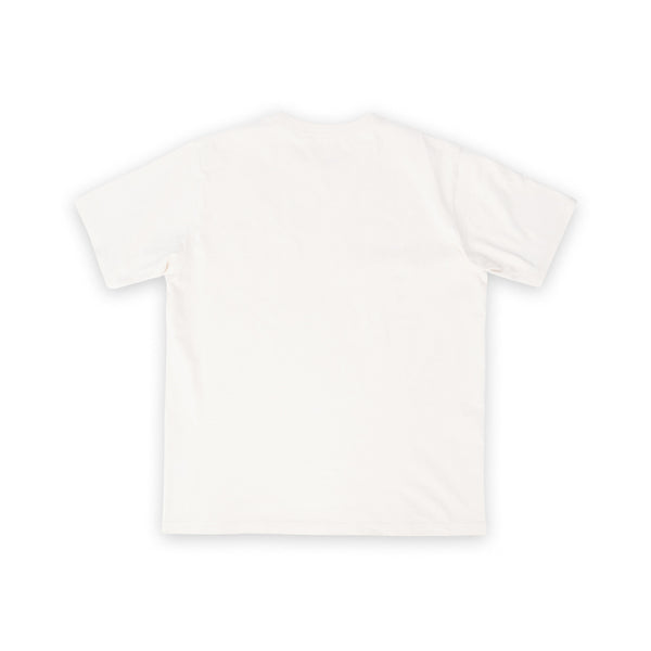 《Lazy Cat Tee》- White｜Bright Blue Tee