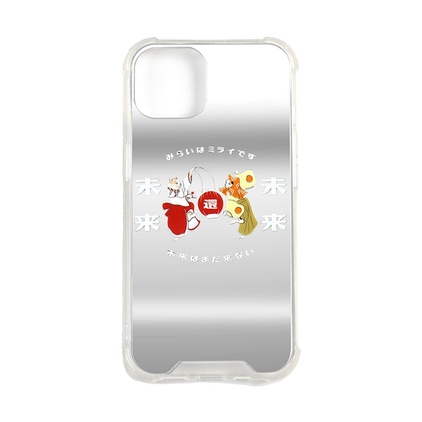 《Lazy Cat Phone Case》Mirror｜Retro Red