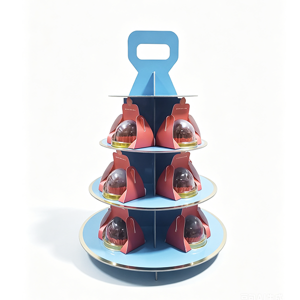 Front view of the 3-tier chocolate tower for Dubai Chocolate Mountains (14 Pieces) at Grandmama Store in Hong Kong