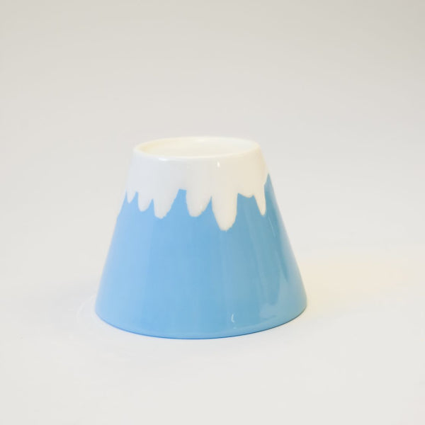 Inverted sky-blue Mount Fuji Cold Noodle Bowl at Grandmama Store in Hong Kong