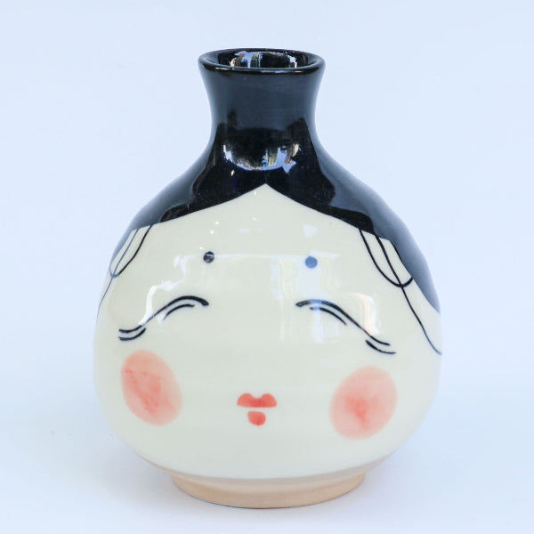 Japanese-Style Doll sake flask front view at Grandmama Store in Hong Kong