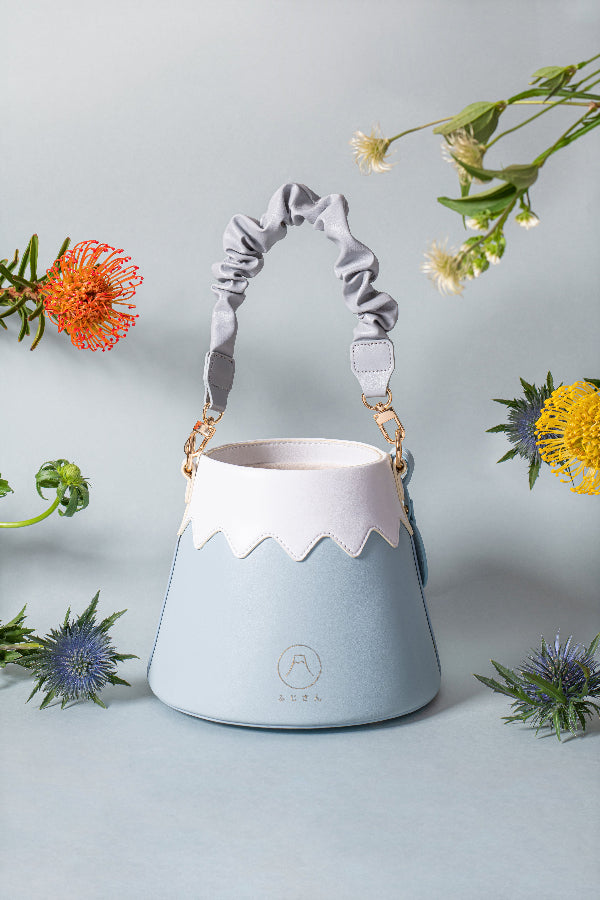 Mt. Fuji Goen Bag in Snow light blue at Grandmama Store in Hong Kong