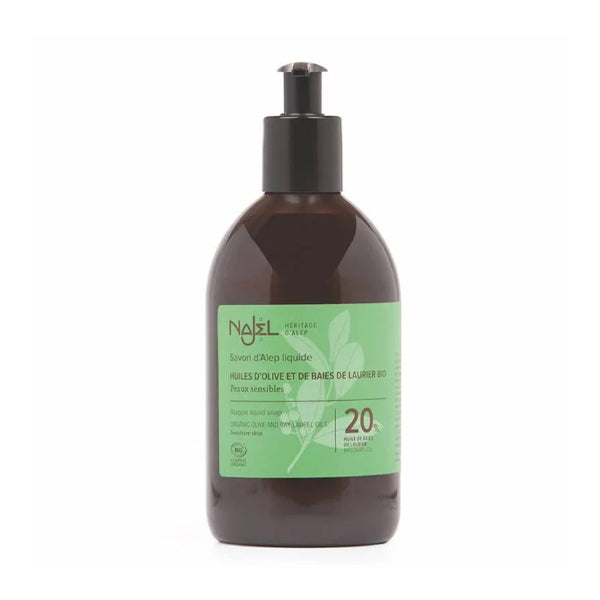 NAJEL Imperial 20% Laurel Oil Liquid Soap 500ml pump bottle at Grandmama Store in Hong Kong