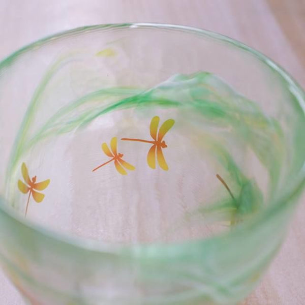 Overhead interior view of Tsukiyono Shōchū Glass (Aosen) at Grandmama Store in Hong Kong