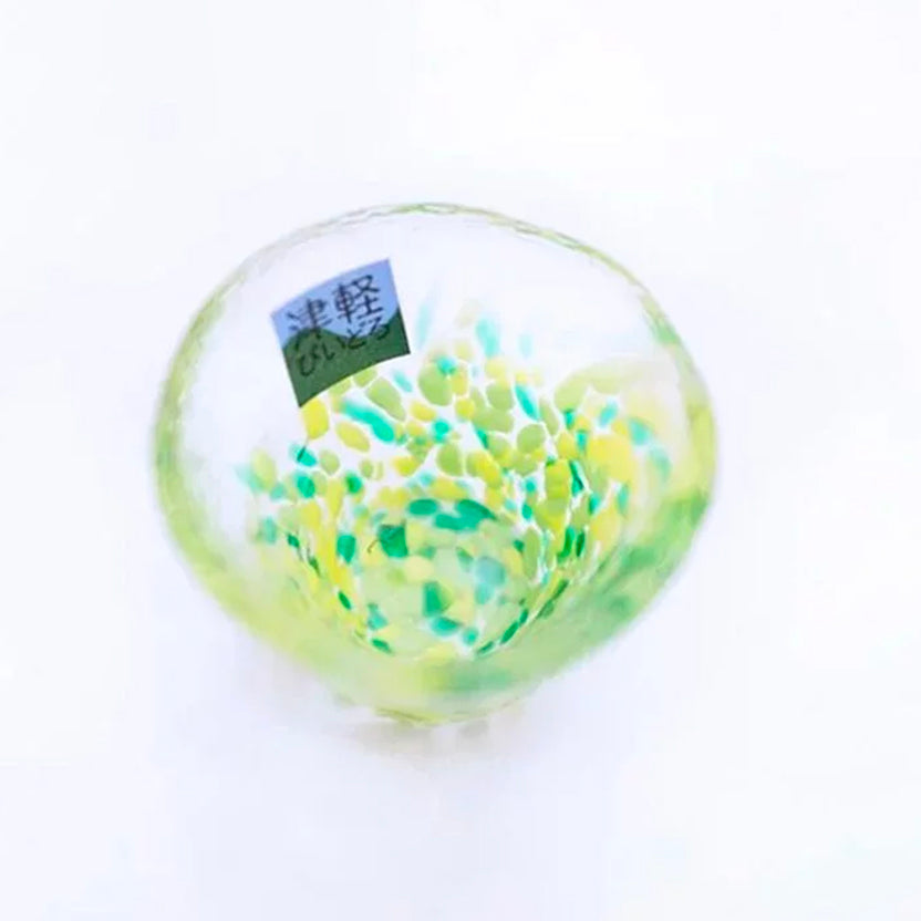 Overhead view of Tsugaru Cup Yamawaka Young Mountain Leaves sake cup at Grandmama Store in Hong Kong