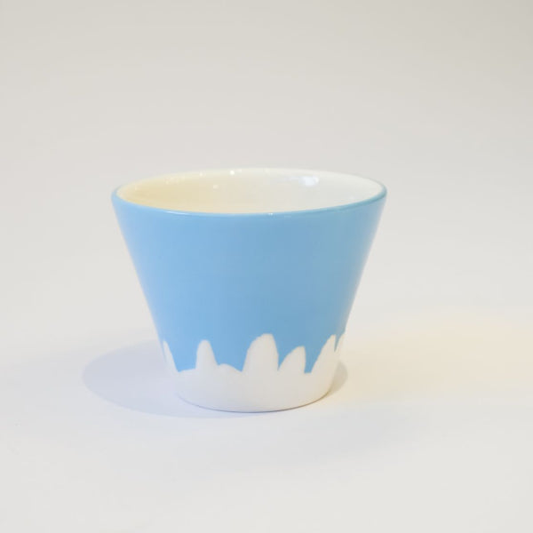Sky-blue Mount Fuji Cold Noodle Bowl upright view at Grandmama Store in Hong Kong