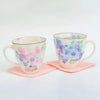 Spring Blossom Ceramic Cups (Pair)