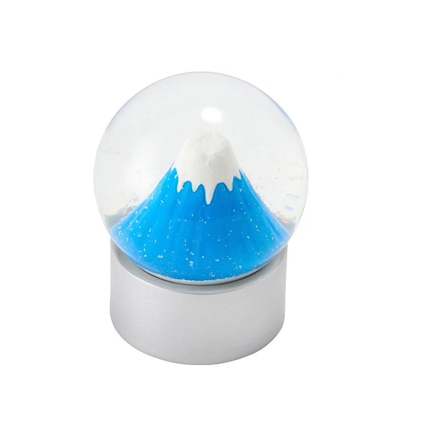 富士山飄雪水晶球