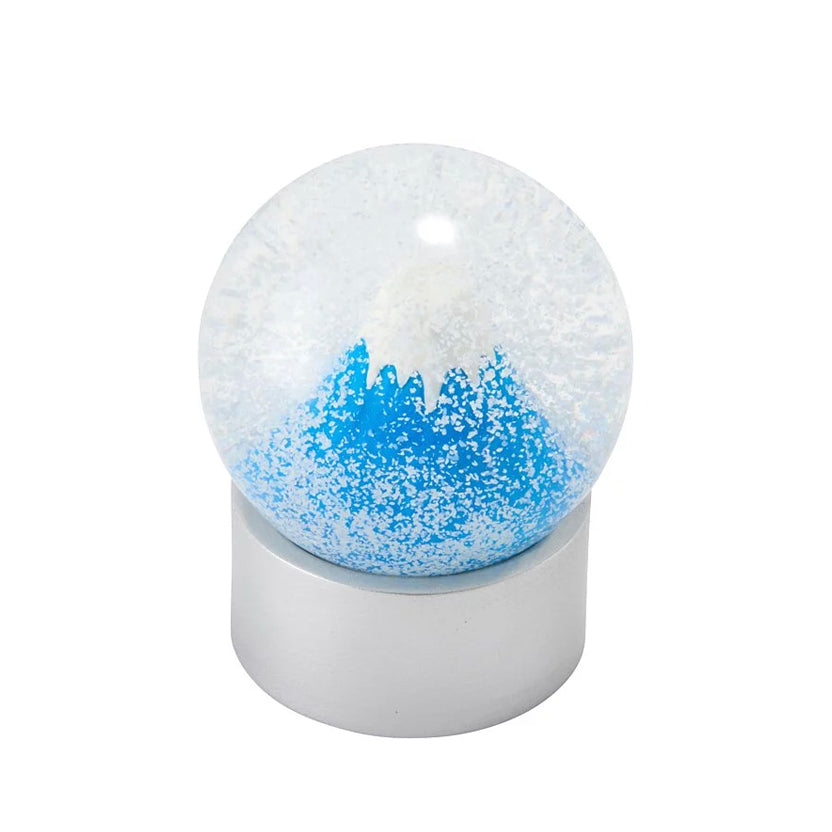 富士山飄雪水晶球