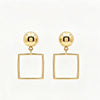 Beaded Square Earrings