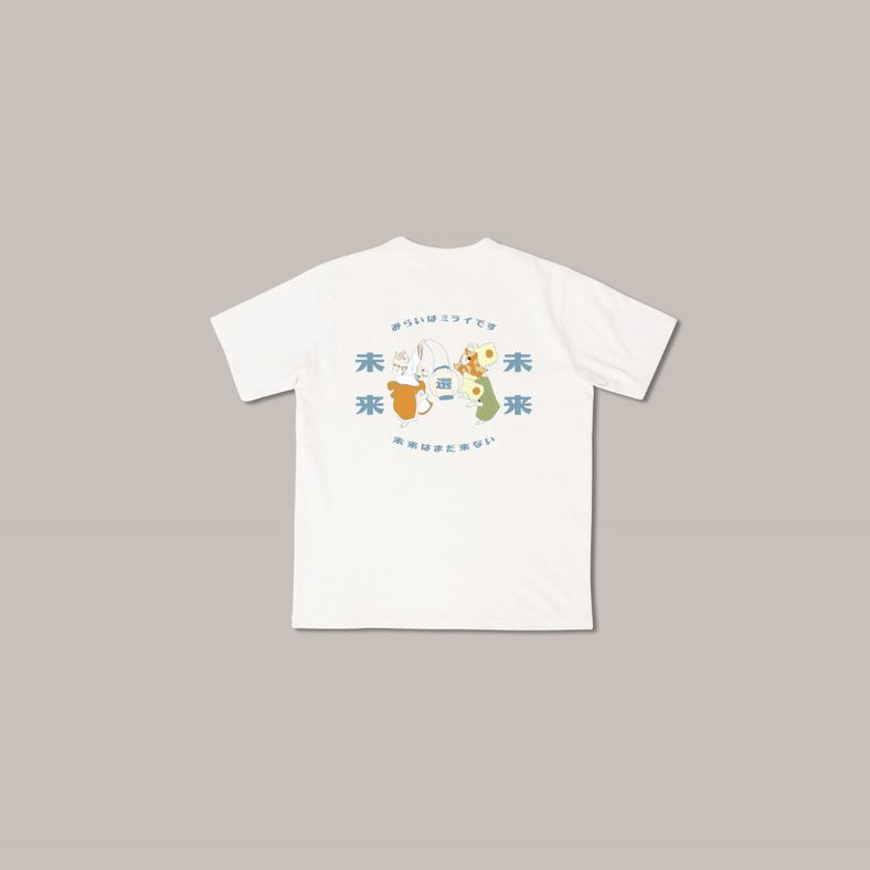 《Dancing Cat Tee》- White｜Summer Festival Tee