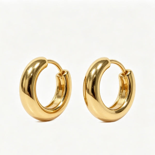 grandmama-cafe-classic-thick-gold-huggie-hoop-earrings-hong-kong